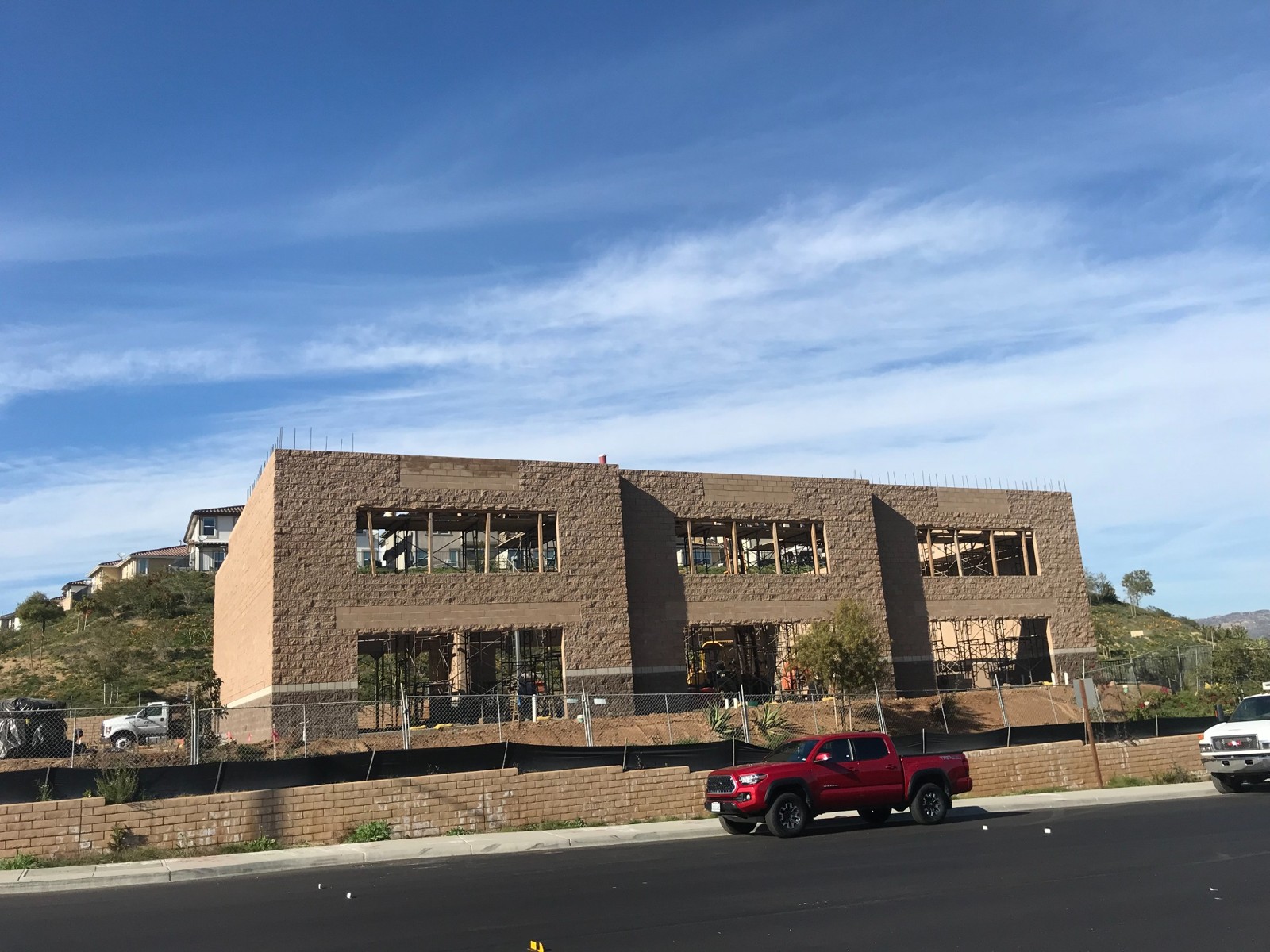 El Cajon Light Manufacturing building exterior during construction