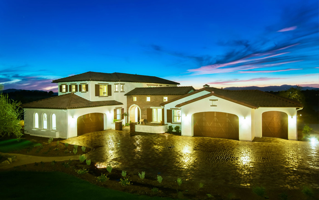Home exterior at The Groves