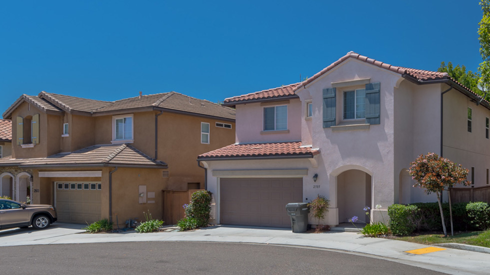 Street view of Mirabelle homes